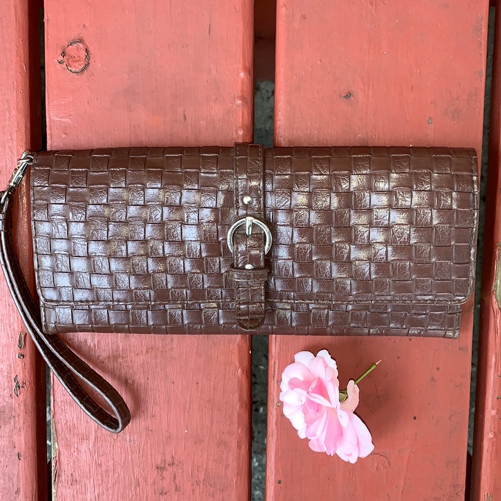 Hato Hasi Faux Leather Clutch